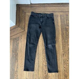 Banana Republic 32x34 Tapered Leg 5 Pocket Black Stretch Denim Mens Jeans